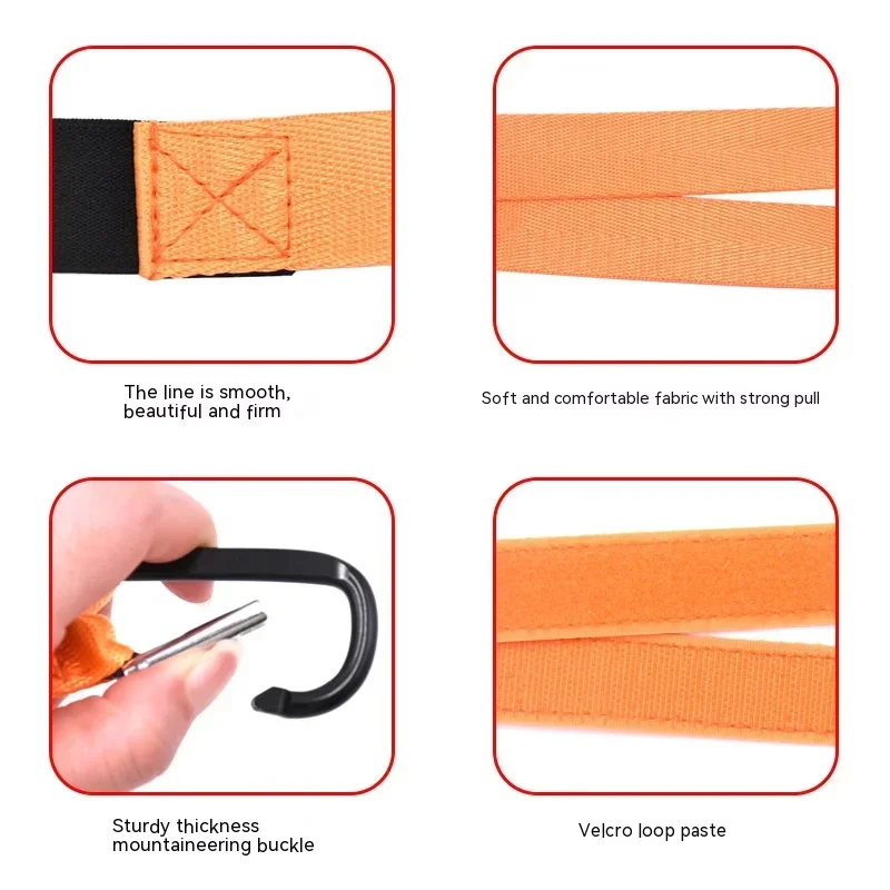 1PC Children's Skiing Safety Training Belt Ice Skating Traction Binding Tension Rope Balance Turning Aid Protective Belt 5