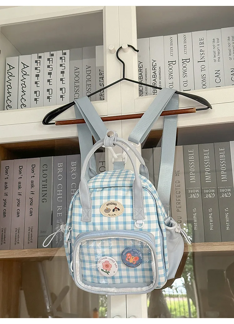 Kawaii Pastel Grid Harajuku Ita Tote Bag
