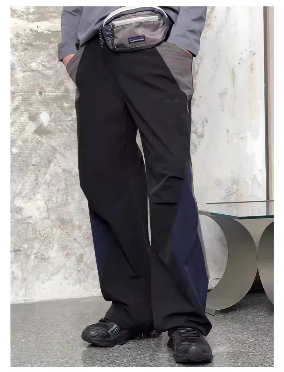 Enshadower 25ss 3M scotcgard vintage color-mathcing straight-leg pants nelon material casual