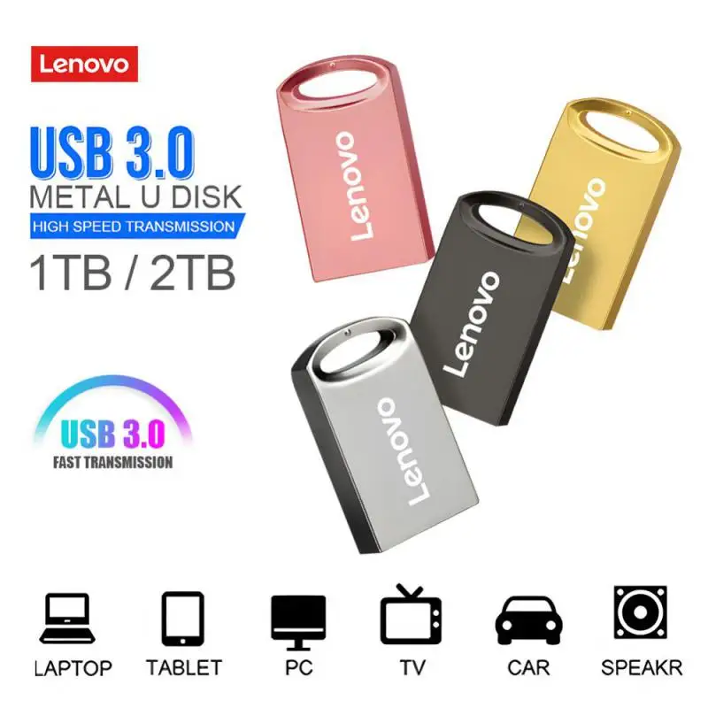 Lenovo 2Tb Usb Flash Drive 1Tb Personalizza Pen Drive Usb Memory Stick Con Portachiavi Gratuito U Disk Regali Per Ps4 Ps5 Xbox One S