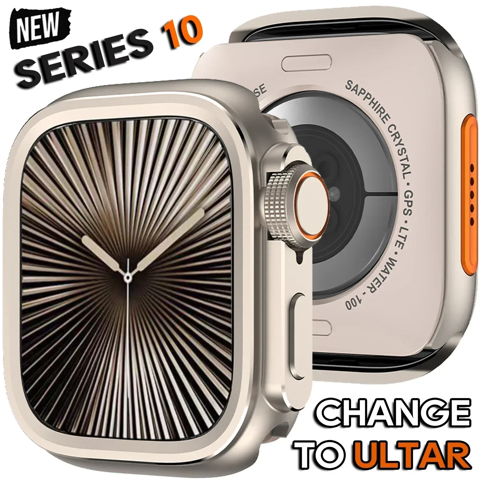 Apple Watch 용 금속 프레임 범퍼 케이스 iWatch 시리즈 10 9 8 7 6 5 SE 용 46mm 45mm 44mm 보호 커버 Ultra 2 49mm로 변경