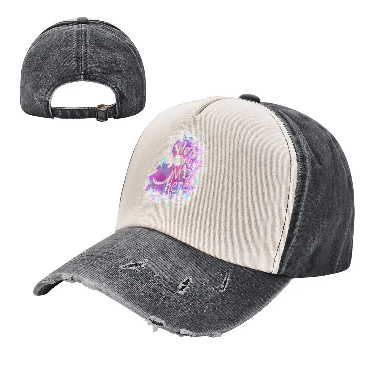 

Unisex Fashion We're All Mad Here Washed Baseball Caps