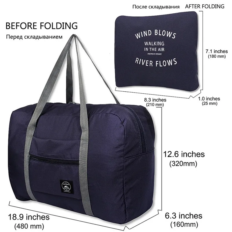 Travel Bag Nylon Foldable Luggage Bag Big Capacity Storage Women WaterProof Handbags Men Travel Organizer