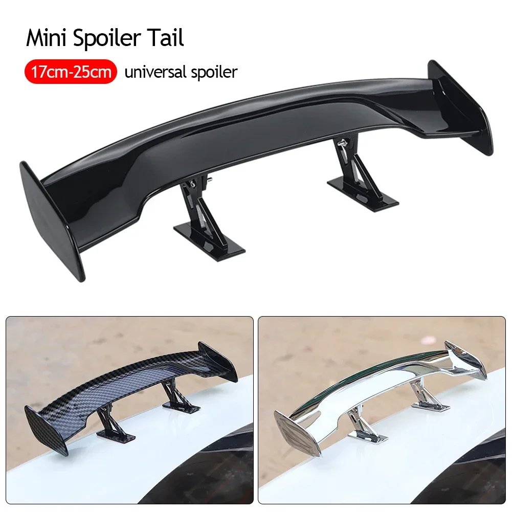 Mini ali effetto carbonio Spoiler posteriore universale per auto Decorazione modello piccolo Spoiler stile nero blu rosso bianco Accessori auto - Image 2