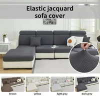 1 PC Sofa Seat Cover elastic jacquard Slipcover for Living Room easy to clean Couch Cover a pattern of stripes 1
