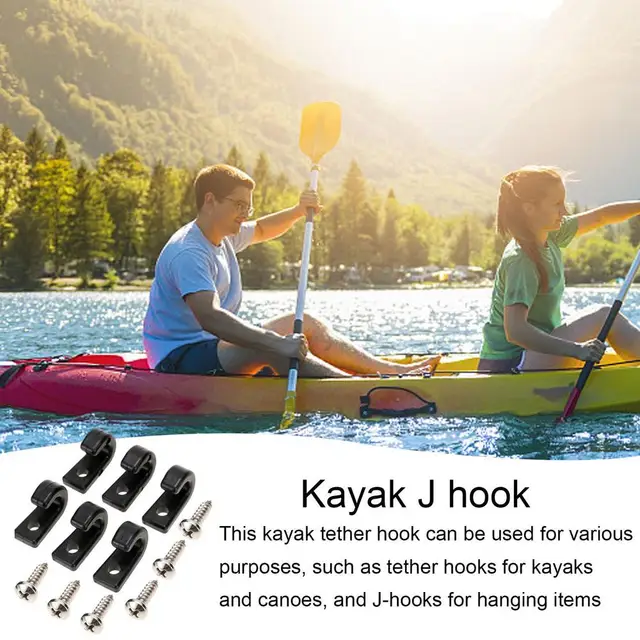 J Hooks For Kayaks 6 Pieces Portable Nylon Buckle J-Hooks Wear