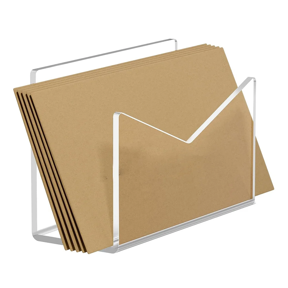 

Mail Organizer Acrylic Desk Paper Plates Clear Mail Letter Organizer Desktop File Envelope Organizer Desktop Mail Organizer