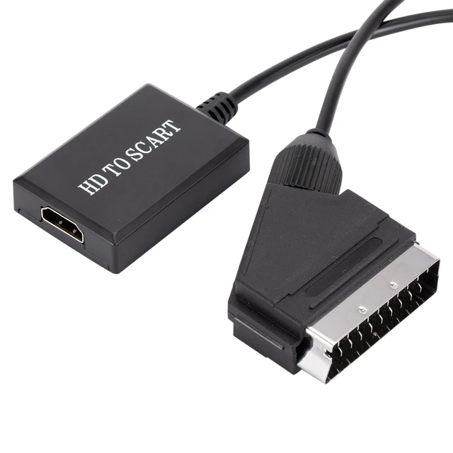 HD 1080p Hdmi-compatible Input To Scart Video Output Audio Converter  Adapter Compatible For Crt TV Vhs Video Recorder - AliExpress