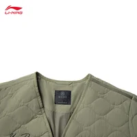 LI-NING Way of Wade veste rembourrée en coton pour hommes Polyamide coupe ample rétro à la mode hiver manteaux décontractés AJMU285 2