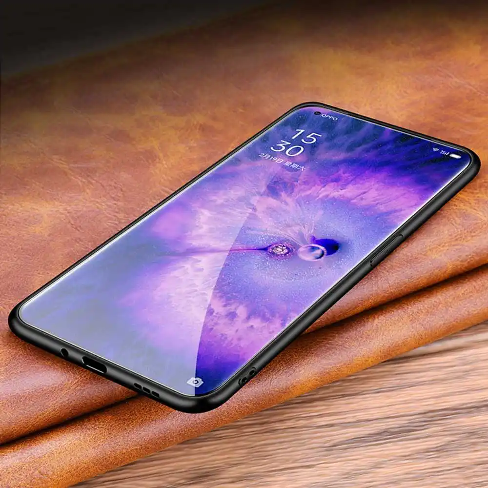 Genuine Leather Case For Oppo Find X5 Pro Case FindX5 Anti