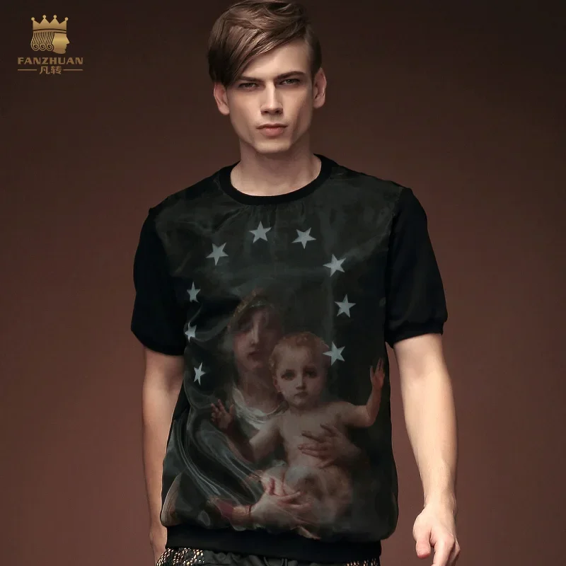 

Бесплатная доставка, летняя Мужская модная повседневная белая футболка с короткими рукавами 2015, распродажа 15607