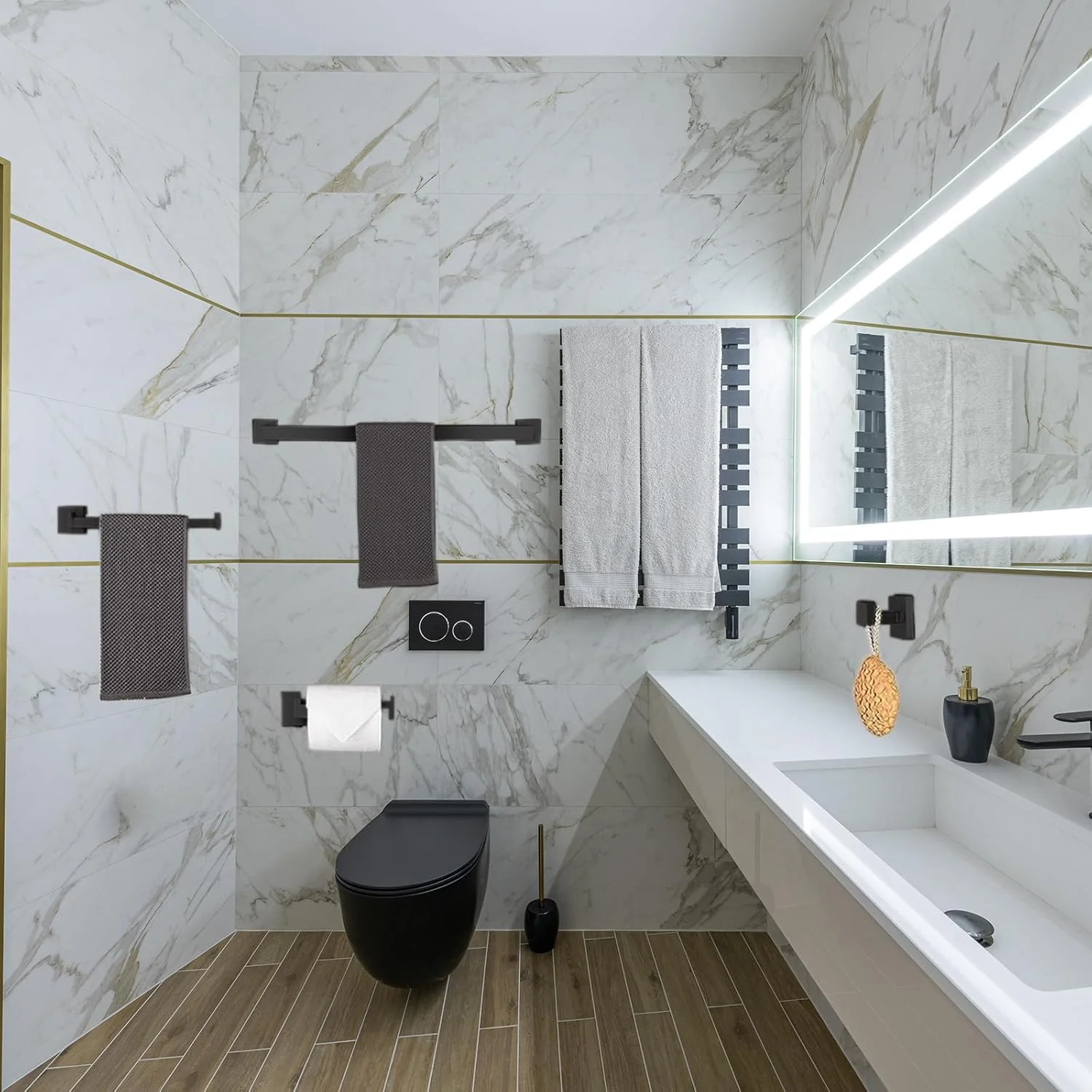 Bathroom Hardware Set Accessories Robe Hook Towel Rail Bar Rack Shelf Tissue Paper Holder Toothbrush Holder bathroom hardware accessories bathroom hardware set