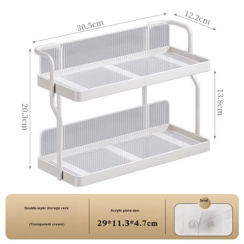 Home kitchen multifunctional storage rack storage shelf organizer countertop spice rack desktop 5