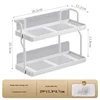 Home kitchen multifunctional storage rack storage shelf organizer countertop spice rack desktop 5