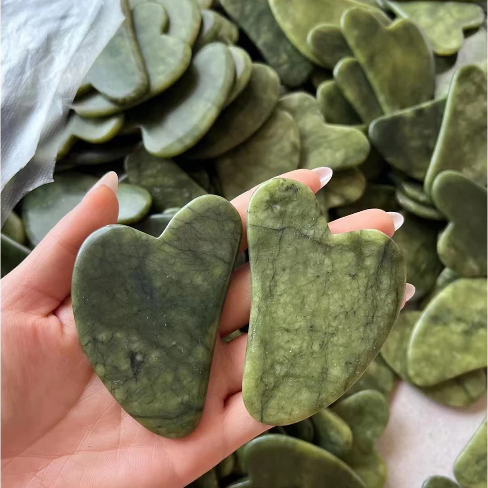 Natural Jade Guasha Scraper Face Massage Skincare Skin Scraping Gua Sha Scraper Face Beauty Body Slim anti Wrinkles Massager 5