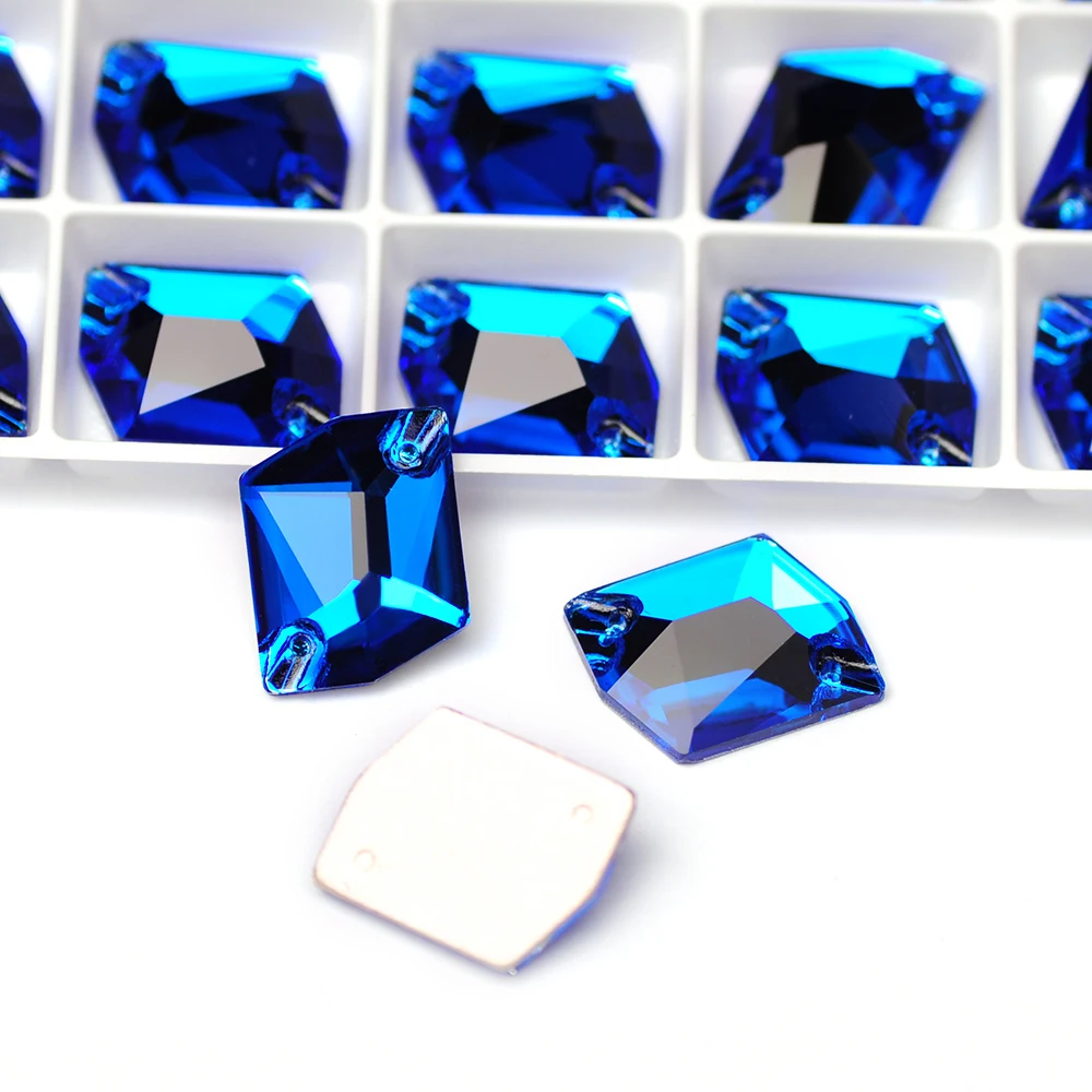 

3265 Cosmic STrass Capri Blue Glass Rhinestones Sew On Crystal Garment Accessories Sewing Jewlery Diamond Craft