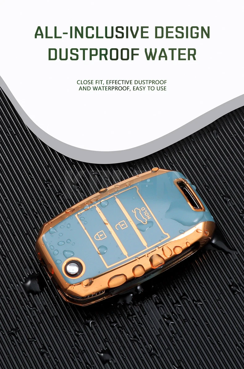 3 4 pulsanti TPU Car Flip Key Case Cover per KIA RIO 3 K2 K3 K4 K5 Sportege Picanto Optima Soul Ceed Sorento Forte Stinger Cerato - S0187f6fde9d649c59167b2018382fd538