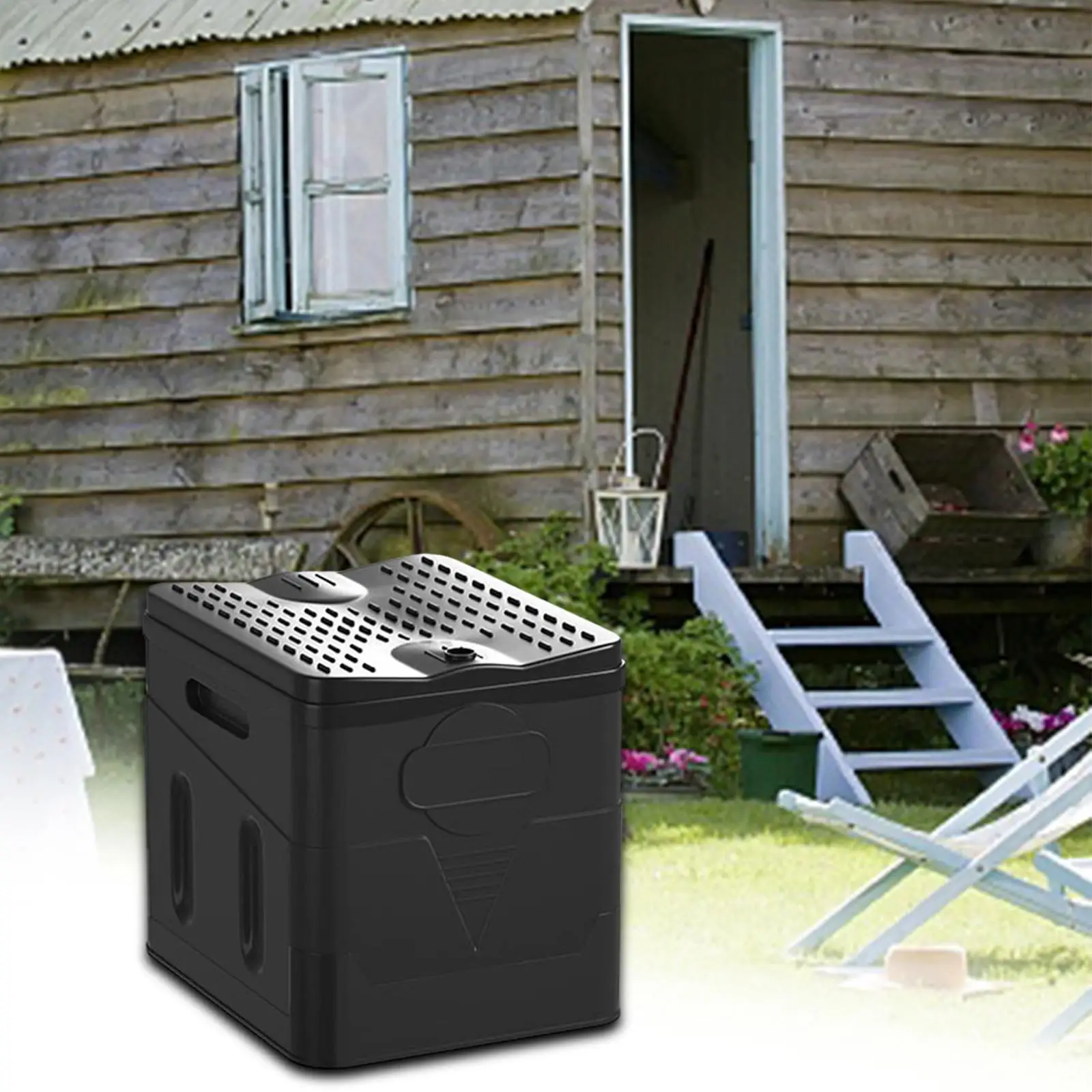 Portable Folding Toilet Commode Potty Car Bucket Toilet with Lid Vehicular Urinal for Camping, Home, Fishing, Beach, RV