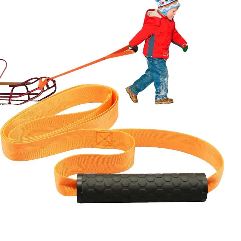 

Deer Drag Rope Deer Dragging Rope With Non-slip Handle Deer Tow Strap Harness For Safety And Durability Orange Deer Pulling