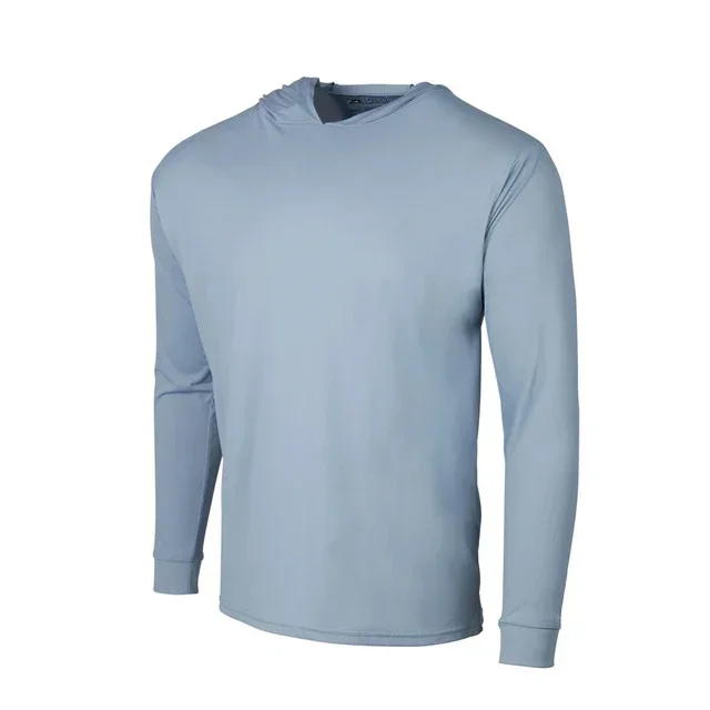 Performance Men's Hoodies Fishing Shirts Long Sleeve UV Protection Mesh Angling Clothing Non-original