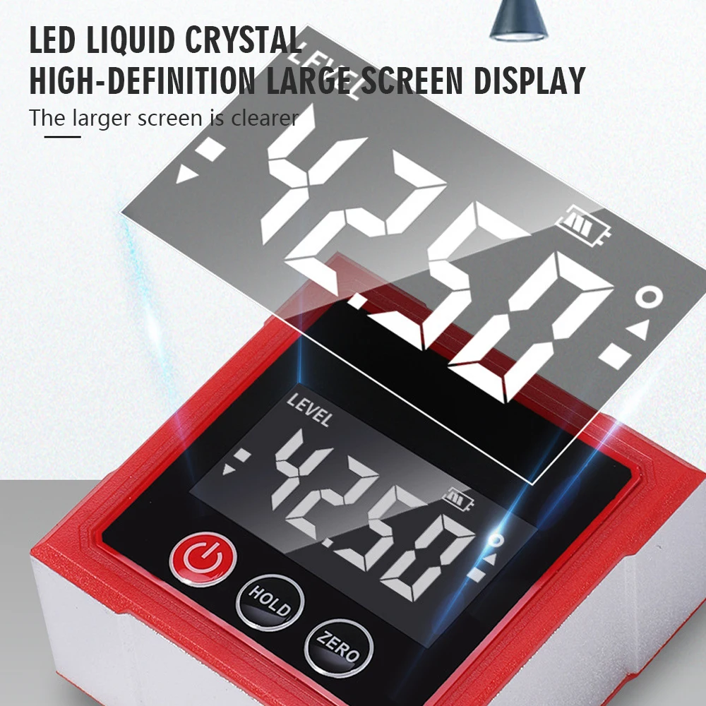 Digital Protractor Magnetic Laser Inclinometer Angle Gauge