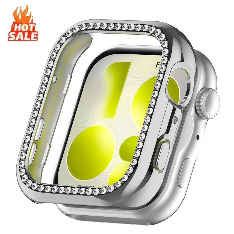 Elegant Diamond-Embellished Watch Protective Bumper Frame