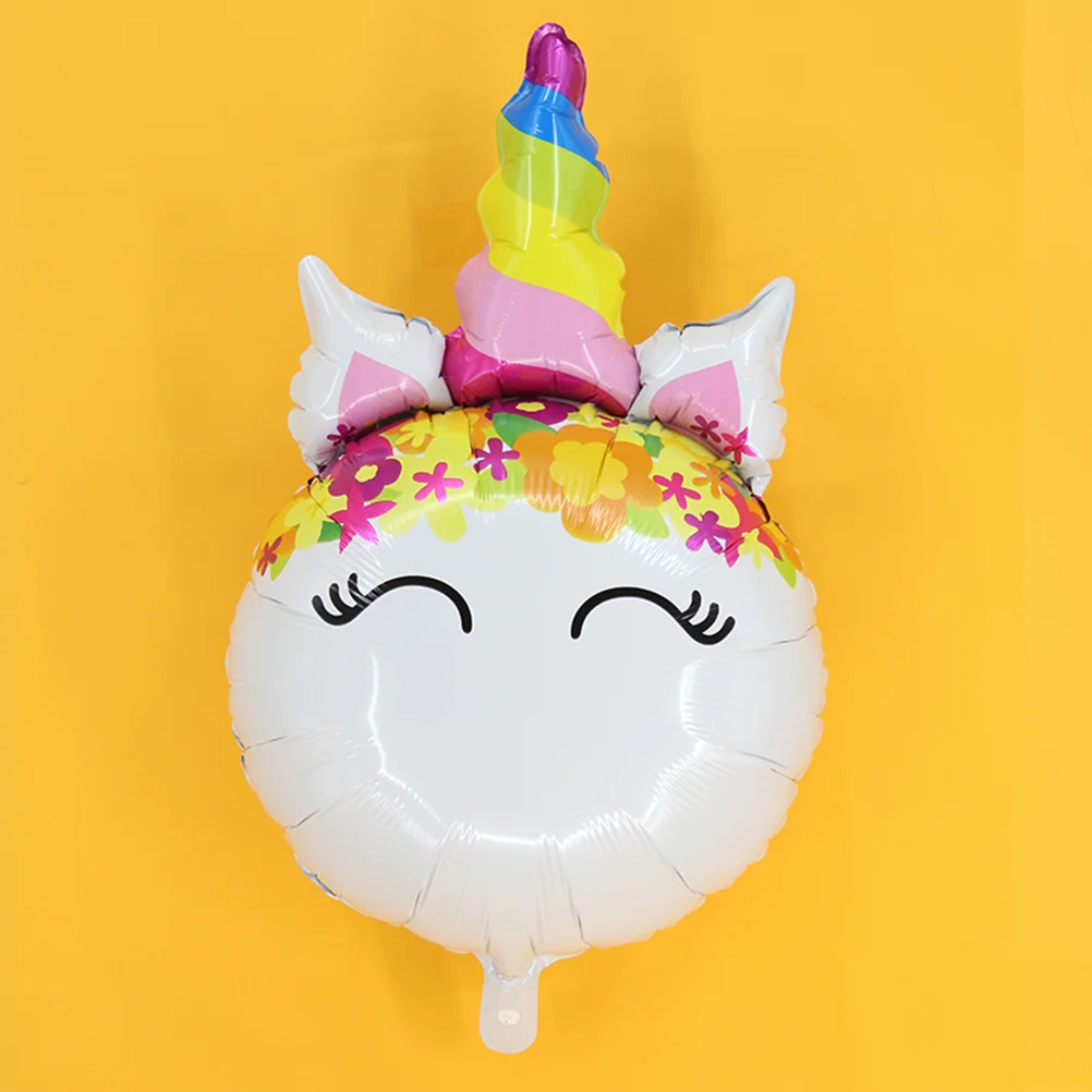 

6 Pcs Happy Birthday Balloon Cartoon for Kids Party Unicorn Balloons Modeling Child