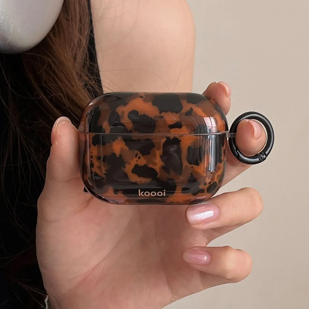 Glossy Tortoiseshell Amber Earphone Case Cover