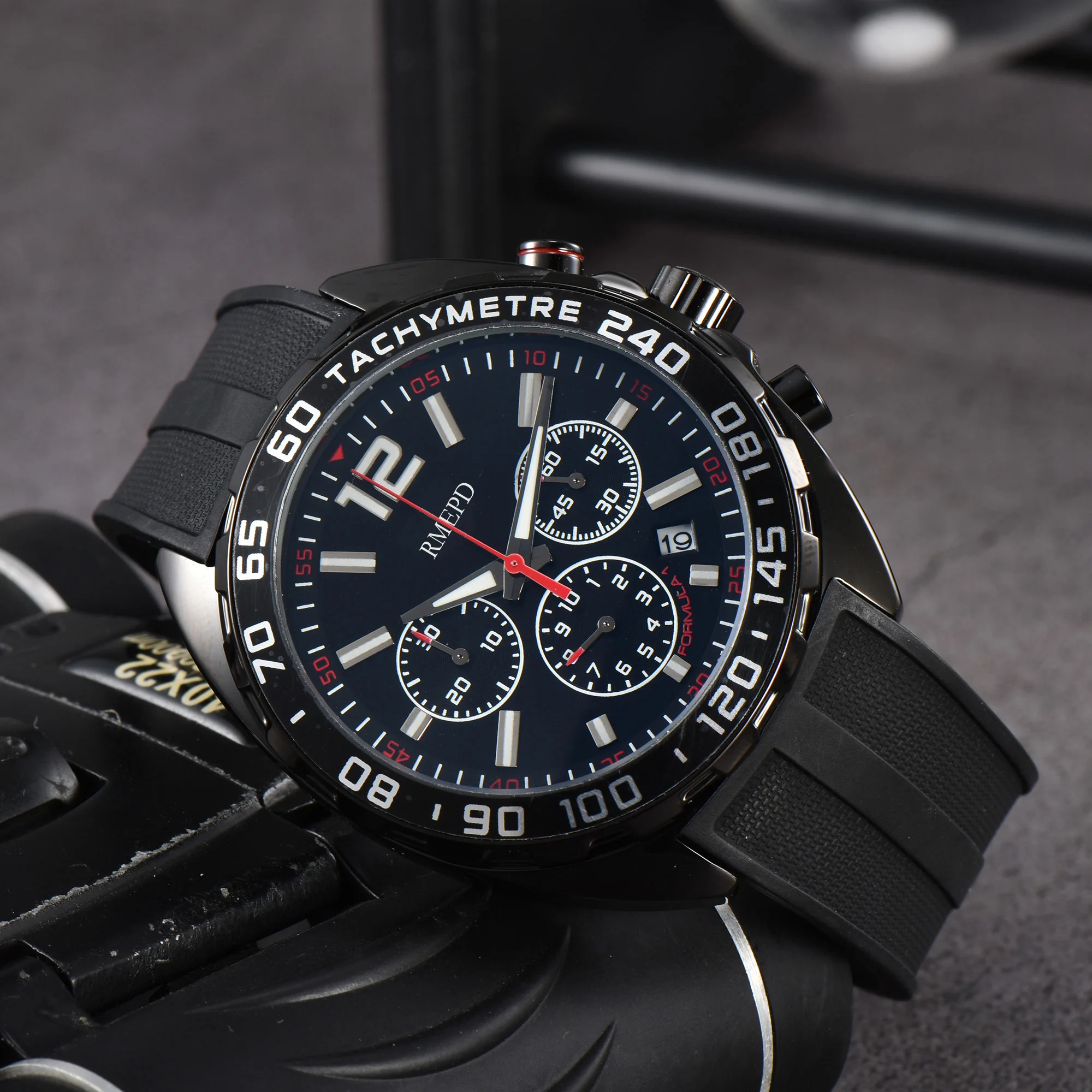 

Original Brand Watches For Men Classic Multifunction Full Stainless Steel Watch Business Chronograph Automatic Date AAA Clocks