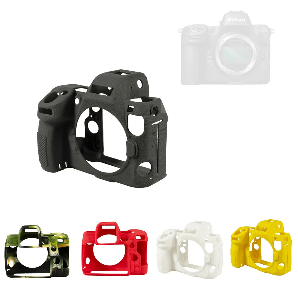 Capa de Silicone de Borracha para Câmera Nikon z8 Capa do Corpo Texturizado Protector Frame Skin z8