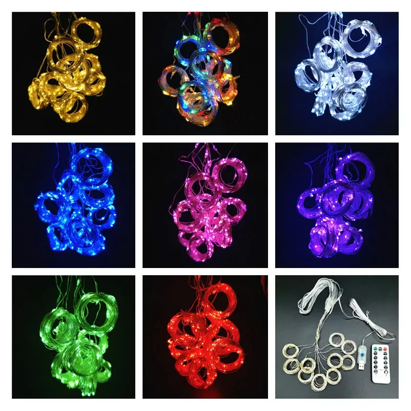 Description Picture 4 of item3M 4M 6M LED Christmas Fairy String Lights USB Curtain Light Garland Wedding Party Decoration Home Window Decor Birthday Decor