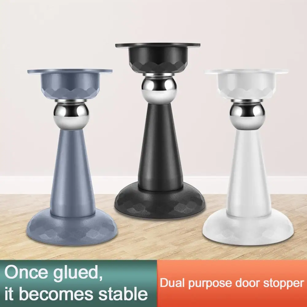 Silicone Door Stopper No Punching Door Suction Magnetic Absorption Anti-Collision