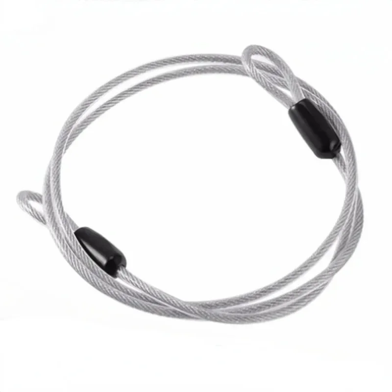 0.5M Anti-Theft Steel Cable Bike Lock - Heavy-Duty PVC Coated Wire Rope for MTB/Road Bike, Portable Lightweight Cycling Security