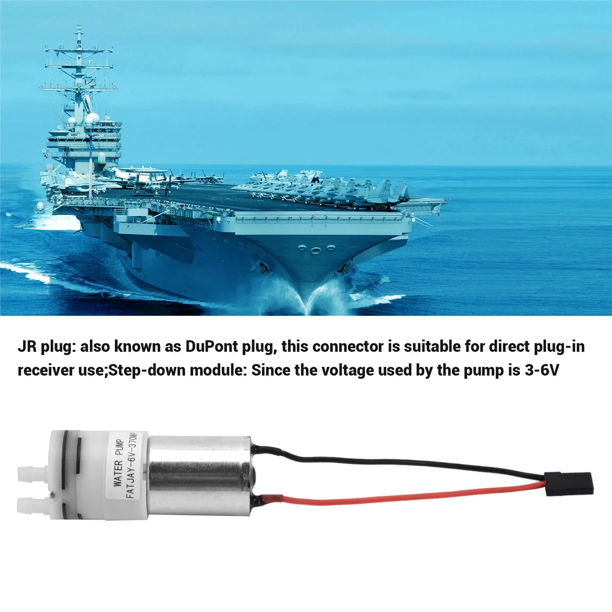 Pompe à eau 370 silencieuse pour bateau RC refroidissement