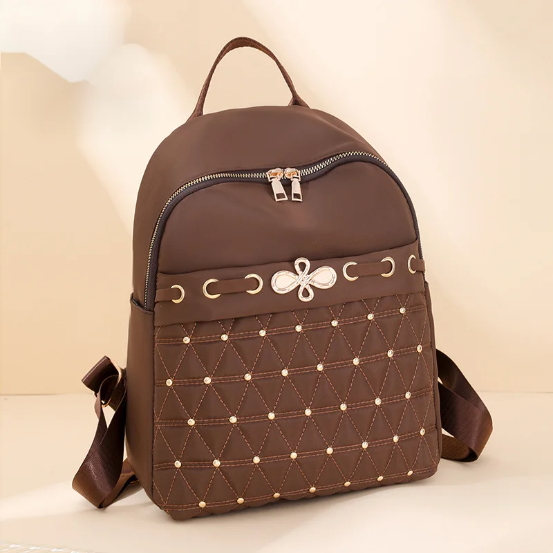 2024 New Oxford Cloth Backpack For Women Fashionable And Versatile Large Capacity Women's Leisure Travel Backpack_voghion.com