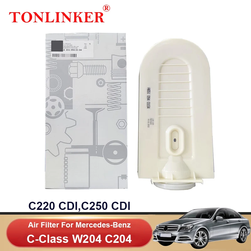 Tonlinker Engine Air Filter A6510940104 For Mercedes Benz C Class W204