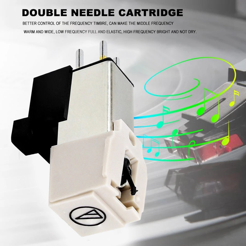Audio Technica AT3600L Replacement Stylus & Cartridge – Fits Most Turntables – Universal Needle