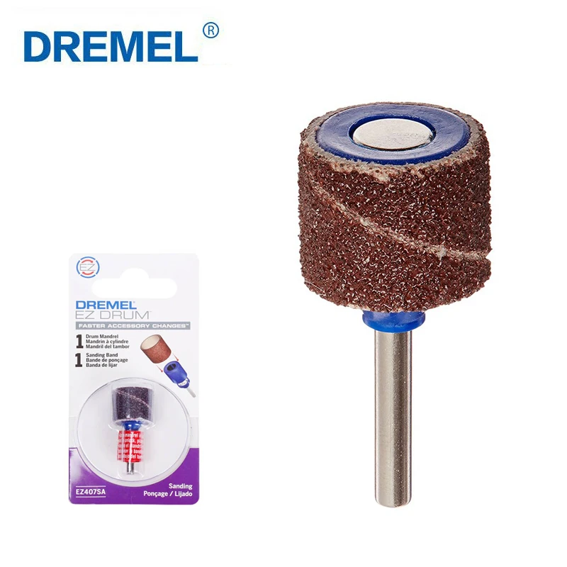 Dremel EZ407SA EZ Lock Mandrel Sanding Drum and Mandrel Kit for Dremel 1/2Inch Rotary Power