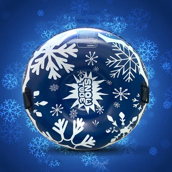 Universal Skiing Cushion with Handles Thickened Winter Inflatable Snow Tube Waterproof Ski Circle Sledding Sleigh Outdoor Sports 3