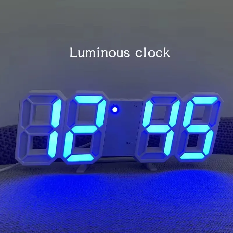 الجدول 3D LED منبه رقمي ساعة حائط الوقت/التاريخ/در...