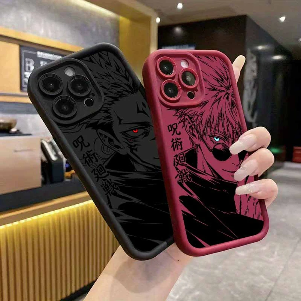 Jujutsu Kaisen Satoru Gojo & Sukuna Eye Design Soft Phone Case