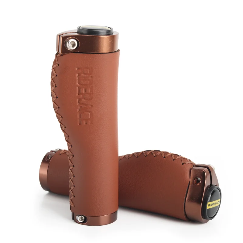 Fiber Leather Bicycle Handlebar Grips Aluminum Bicycle Handlebar