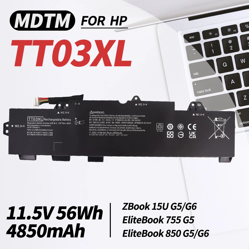 Tt03Xl 932824-421 Batteria Per Laptop Per Hp Elitebook 850 G5 Elitebook 755 G5 850 G6 Zbook 15U G5 G6 Series Tt03056Xl Muslimah