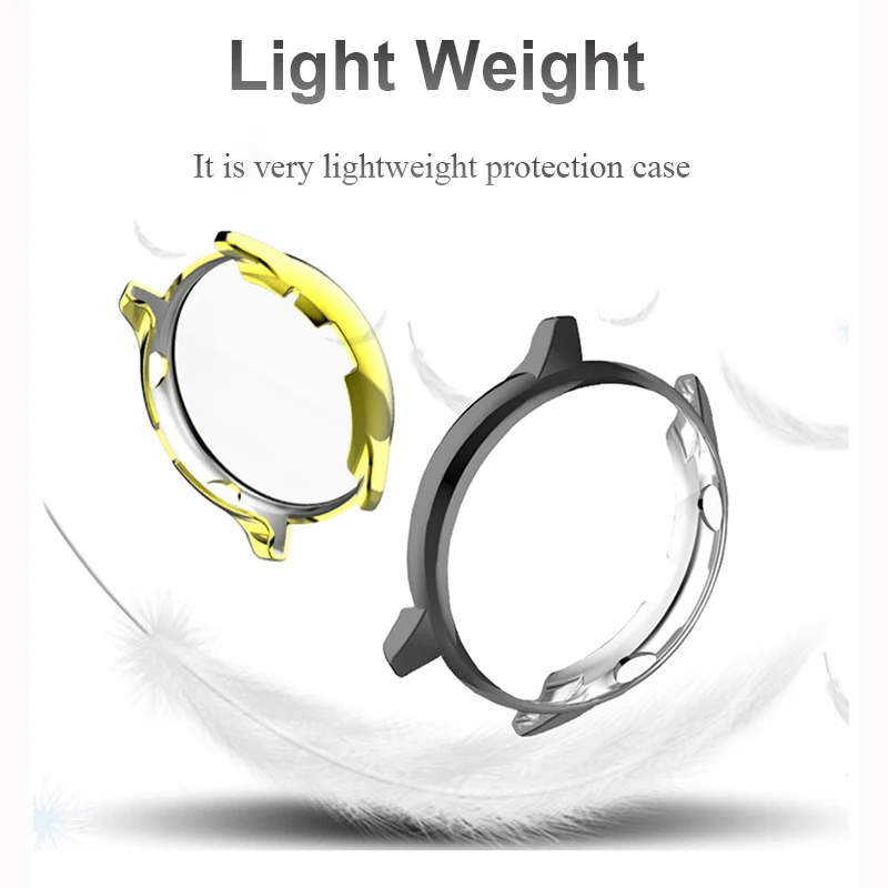 Premium Amazfit GTR Case Protector with Screen Film - Durable TPU Shell Protection Cover Accessories