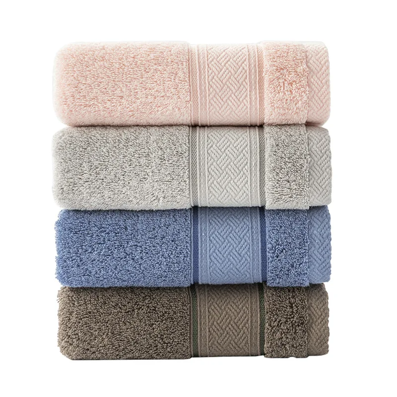 3pcs 100 Cotton Towel Face Wash for Men Women Adults Bathroom 35*75