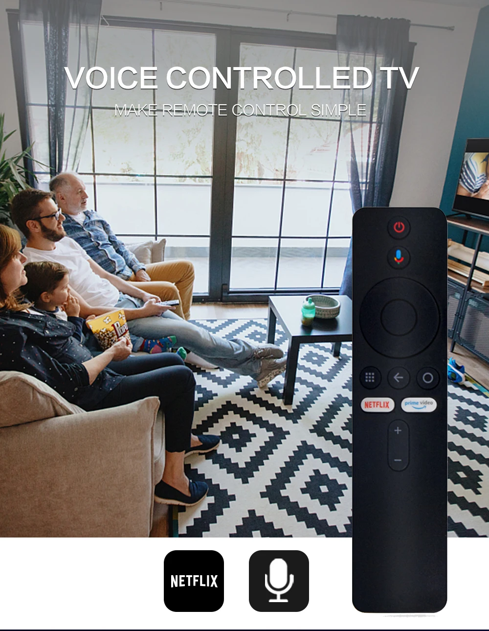 XMRM-006 Controle Remoto de Voz para MI