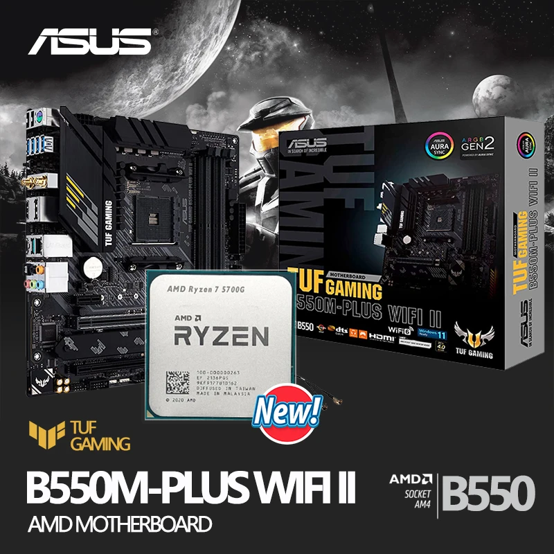 Nuevo kit de placa base amd ryzen 7 5700g r7 5700g asus tuf gaming