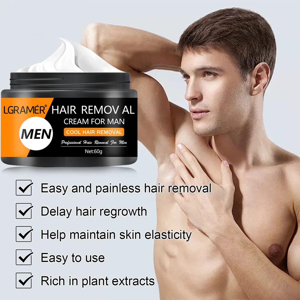 Painless Hair Removal Cream Permanent Hair Remover for Men's  Armpit Legs Arms Hair Growth Inhibitor Depilatory Body Cream 4