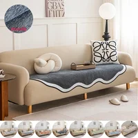 Chenille Fabric Sofa Cushion for Living Room Special Shape Non-slip Couch Cover L Shaped Sofa Towel Seat Pad Protection Cover 1