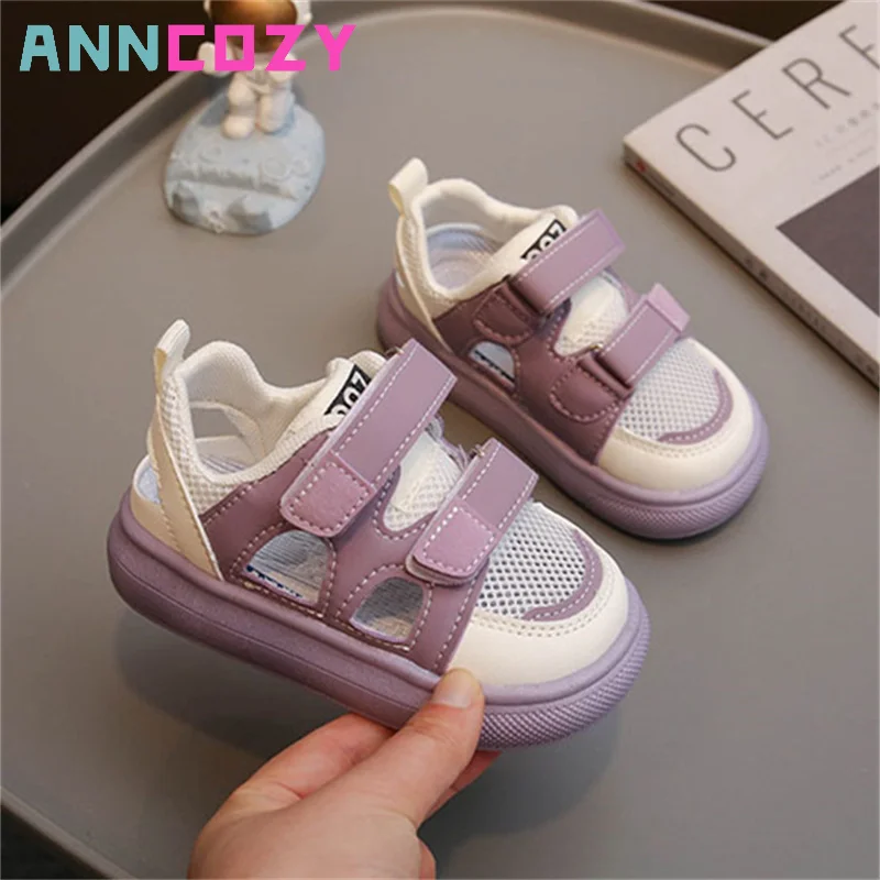 

Children Sport Shoes 2023 Summer New Boys Breathable Mesh Hollow Out Korean Edition Girls Wear-resistant Outdoor Casual Shoes